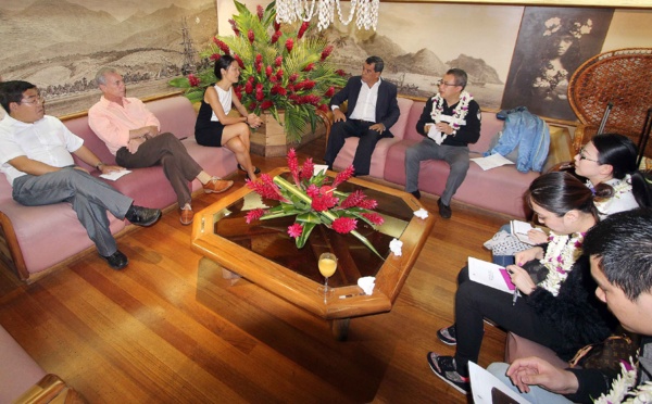 Arrivée d’une délégation du groupe Hainan airlines