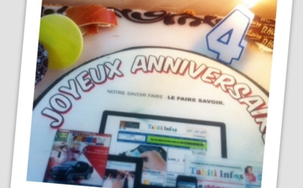 Le site Tahiti Infos fête ses 4 ans!