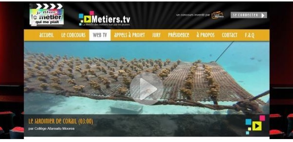 Je filme le métier qui me plaît: « Le Jardinier de Corail »