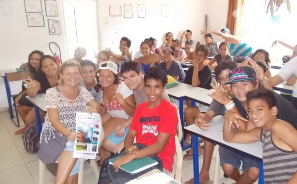 Semaine de la presse au collège: Les élèves de Afareaitu accueillent Tahiti Infos