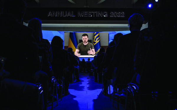 A Davos, Zelensky réclame des sanctions "maximum" contre la Russie
