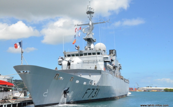 Le Prairial quitte Tahiti pour 4 mois de mission