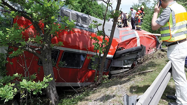 Le déraillement d'un train dans les Alpes allemandes fait 4 morts et 30 blessés