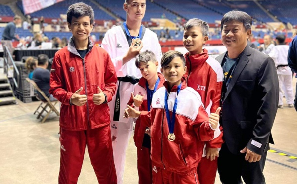 Le taekwondo tahitien brillant au Texas
