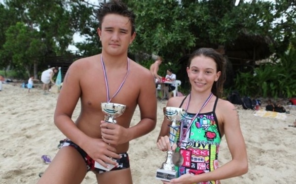 Natation – Open Water : Keahi Agnieray et Emmy Lallement gagnent le 2500m