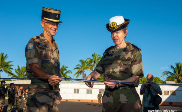 Inauguration de la nouvelle caserne de Arue