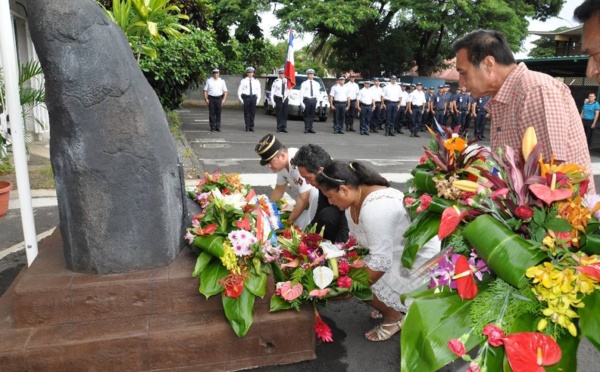 Cérémonie organisée à la mémoire des policiers Morts pour la France Récipiendaires