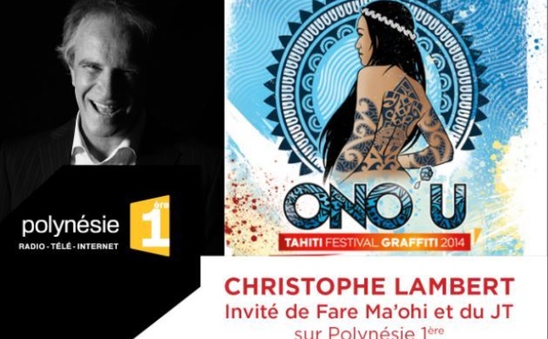 Christophe Lambert, invité de Fare Ma’ohi et du JT sur Polynésie 1ère