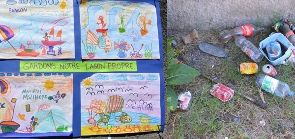 "Gardons le lagon propre!" des enfants se mobilisent