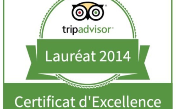 Raiatea: "L'excursion bleue" reçoit le certificat d'excellence de Trip advisor 2014