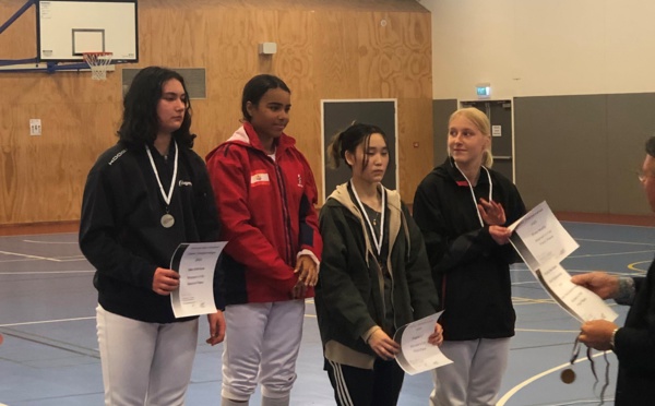 Laura-Téa Louison-Grépin championne de Nouvelle-Zélande au fleuret