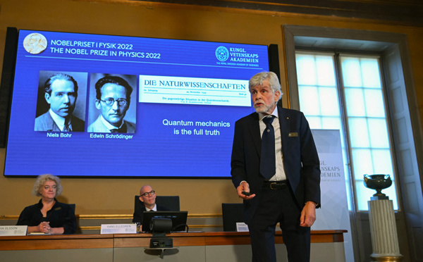 Le Nobel de physique à un trio franco-austro-américain du monde quantique