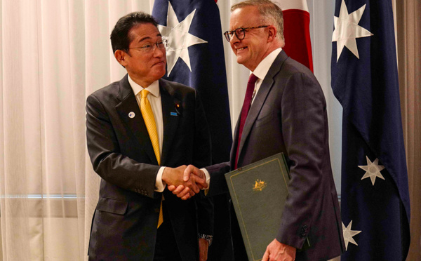 Le Japon et l'Australie signent un pacte de sécurité historique