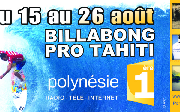 La Billabong Pro Tahiti en direct sur Polynésie 1ère !