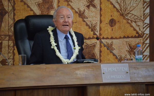 Gaston Flosse terminera son mandat au Sénat