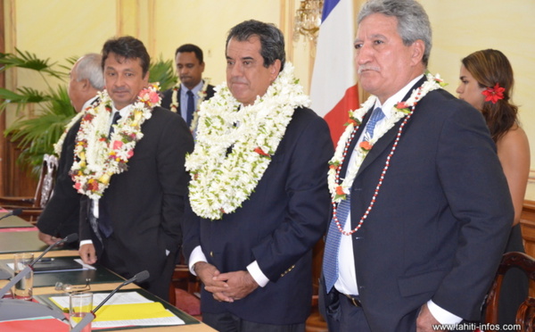 Présentation des membres du gouvernement Fritch I