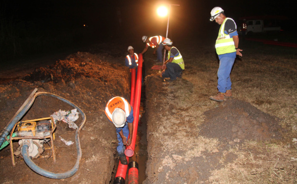 EDT: Travaux de rénovation du réseau électrique sur Moorea