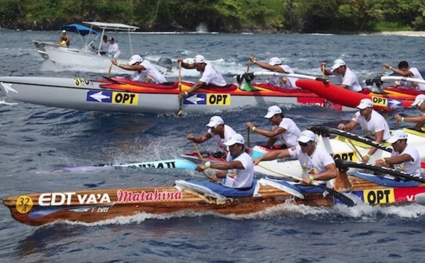 Va’a V 6 – Marara Ho’e : Edt Va’a remporte le marathon de 62 km devant Vodafone-Shell !