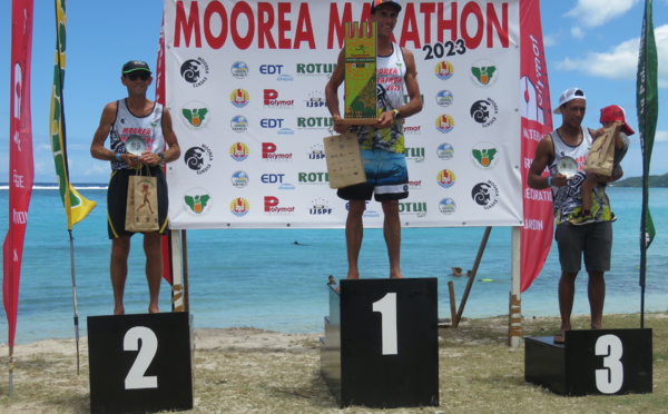 Damien Troquenet survole le marathon de Moorea