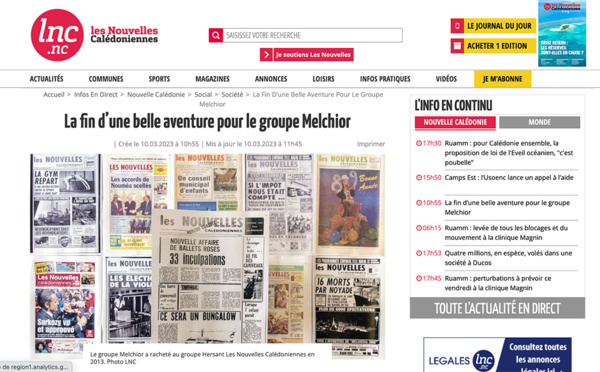 Le seul quotidien de Nouvelle-Calédonie en passe de disparaître