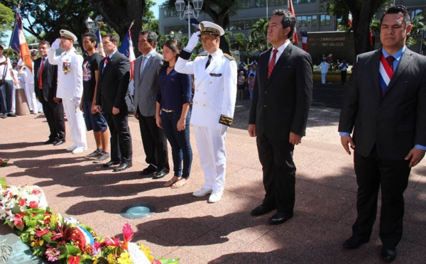 Cérémonie: 96ème anniversaire de l'Armistice du 11 novembre 1918 à Papeete