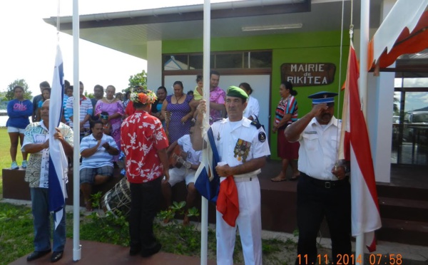 La cérémonie du 11 novembre célébrée à Rikitea