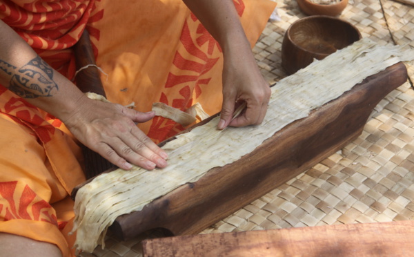 Au programme: le Festival  des tapa d’Océanie se poursuit aujourd'hui