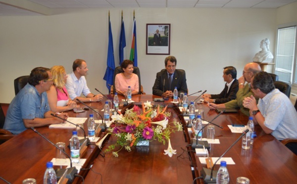 Edouard Fritch reçu par la présidente de Nouvelle-Calédonie