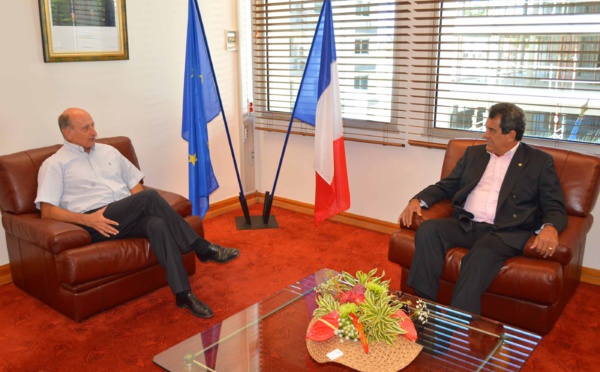 Edouard Fritch reçu par le président du Congrès de la Nouvelle-Calédonie