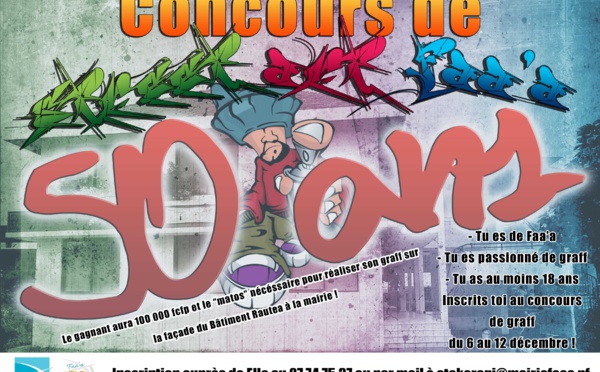 Concours de Street Art à la Mairie de Faa'a