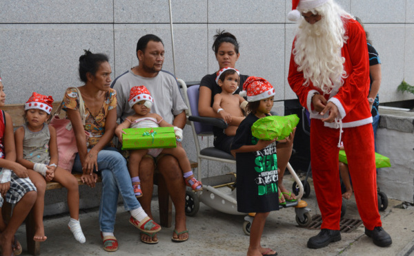 Le père Noël est déjà passé chez les enfants hospitalisés au CHPF