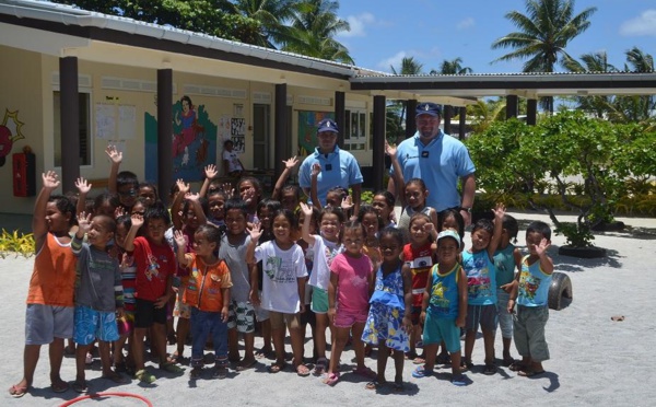 HAO : la gendarmerie dispense une formation de permis cycliste au profit des élèves de maternelle.