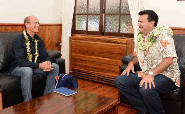 Le ministre des Sports reçoit Philippe Dumoulin, DTN adjoint de la Fédération française de volley-ball