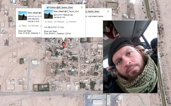 Un djihadiste néo-zélandais oublie de désactiver la géolocalisation et se fait repérer sur Twitter 