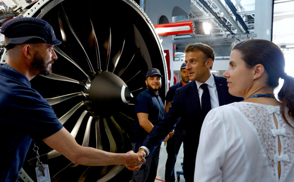 Macron veut faire de la France un champion de l'avion vert