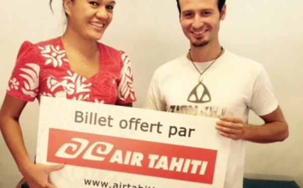 Jeu vente en ligne Air Tahiti : le gagnant récompensé