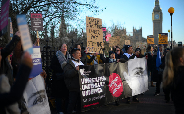 Les infirmières anglaises mettent fin à leur grève historique