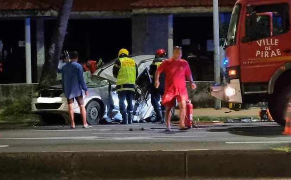 Grave accident à Arue