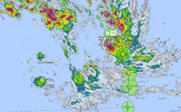 La dépression tropicale Niko sera près de Hereheretue ce jeudi matin