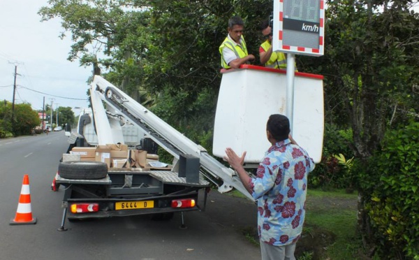 Teva i uta  : des radars pédagogiques pour sensibiliser les presqu’îliens