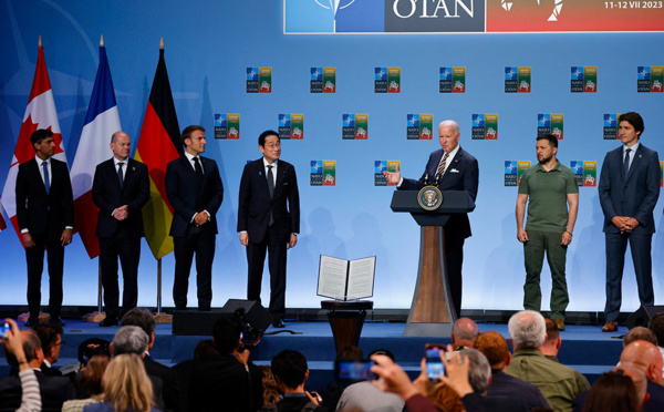 Pour Zelensky, les promesses d'aide ne peuvent remplacer une adhésion à l'Otan