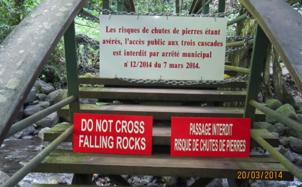 Travaux aux Trois cascades : l'appel d'offres est lancé