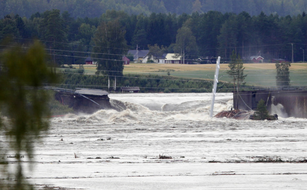Inondations en Norvège: des milliers de personnes évacuées