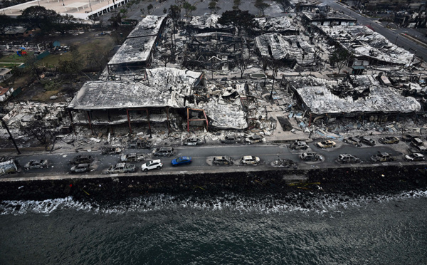 Les pires incendies d'Hawaï font plus de 50 morts, un bilan qui devrait s'alourdir