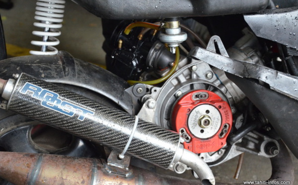 Pirae : il circulait sur un scooter "bricolé" à partir d'engins volés