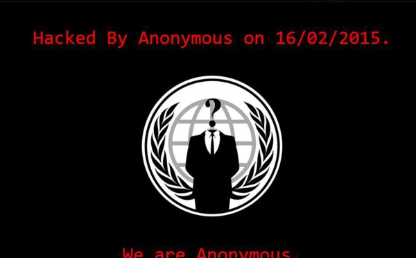 Le site de la présidence piraté par Anonymous