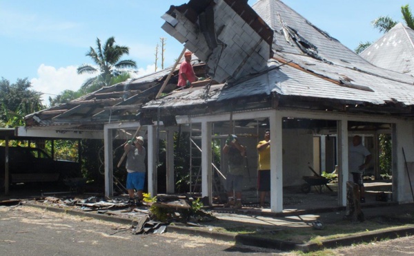 Teva i uta : l’ancienne mairie de Mataiea en déconstruction
