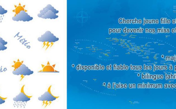 Vous rêvez de présenter la météo? Polynésie 1ère recrute