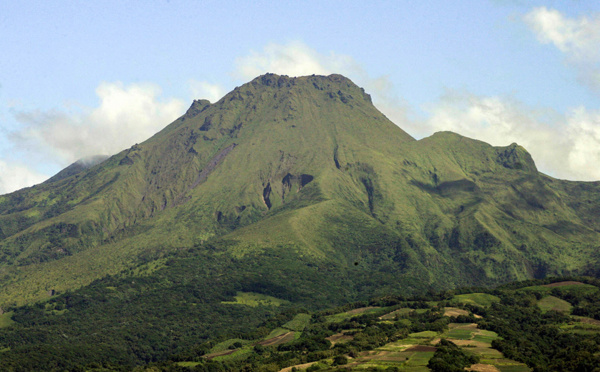 Un volcan de l'île française de la Martinique au patrimoine de l’Unesco