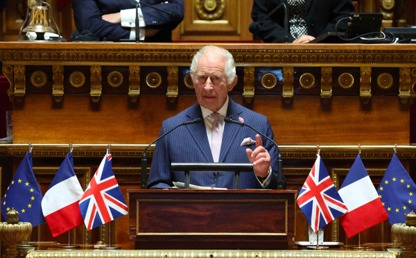 Charles III plaide pour une nouvelle "Entente" sur le climat devant le Sénat français
